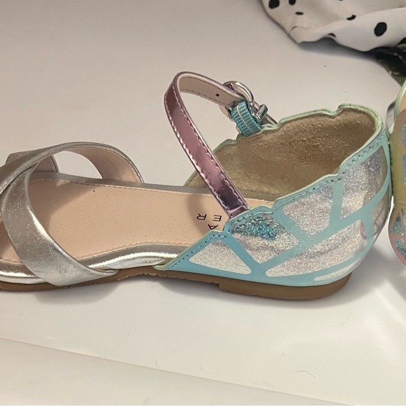 Girl's Chiara Iridescent 3D Butterfly-Wing Sandals, Baby/Toddlers - Size 29 - Picture 4 of 8